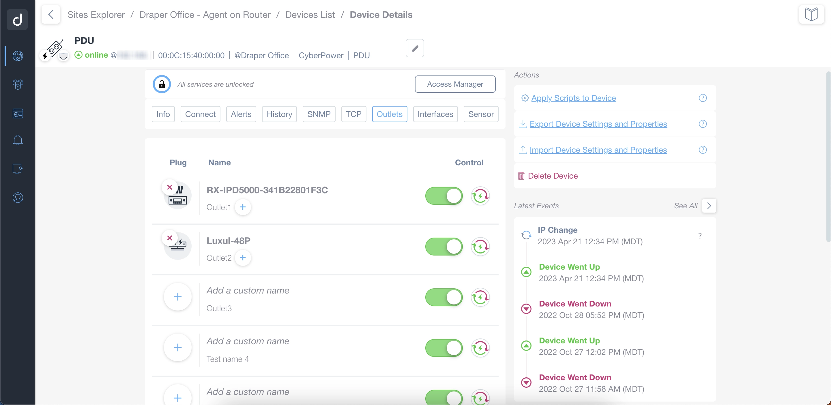 Remote Power Management feature