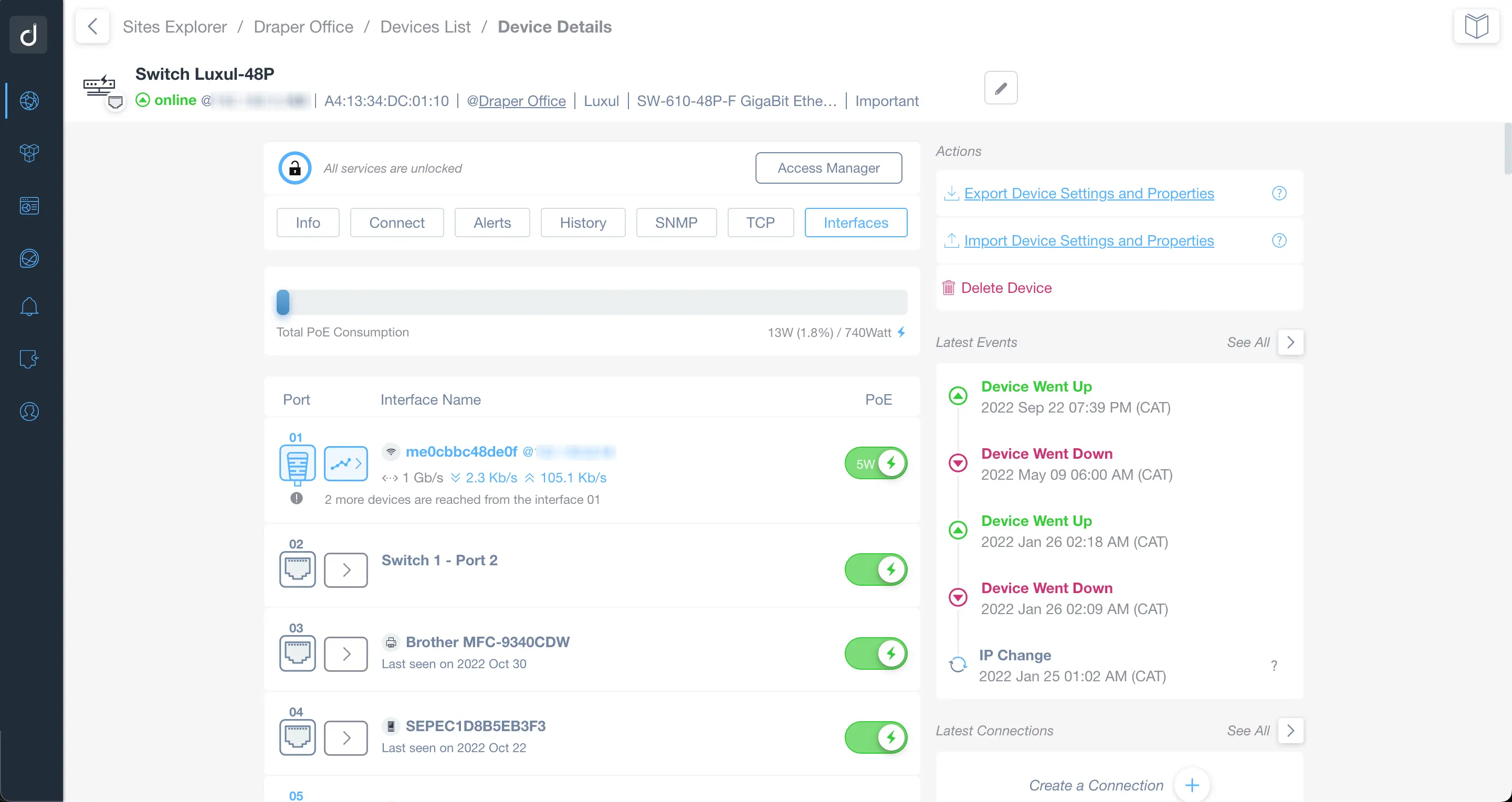 Internet Speed Test interface