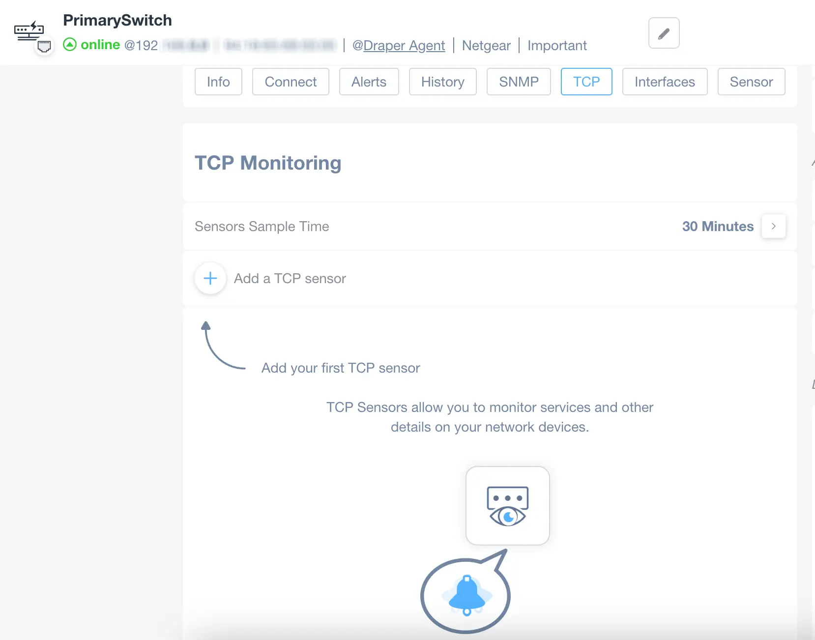 TCP Service Monitoring