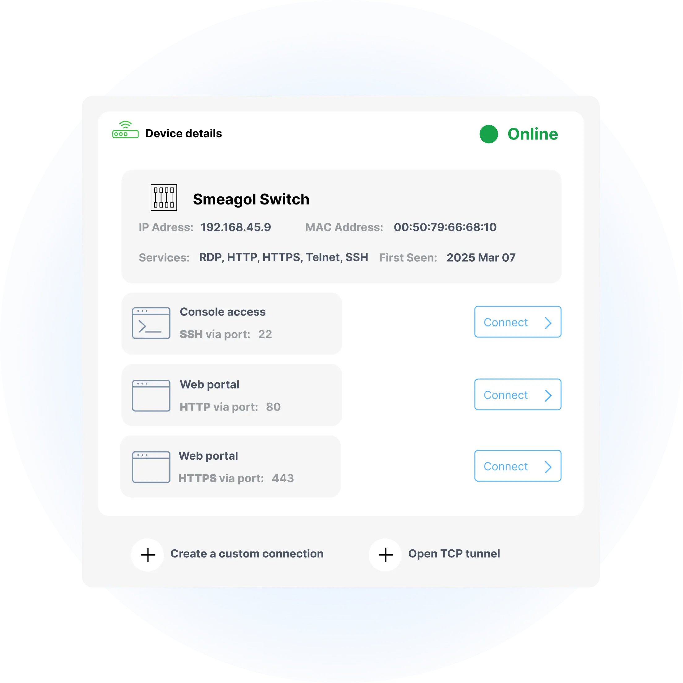 Management Feature