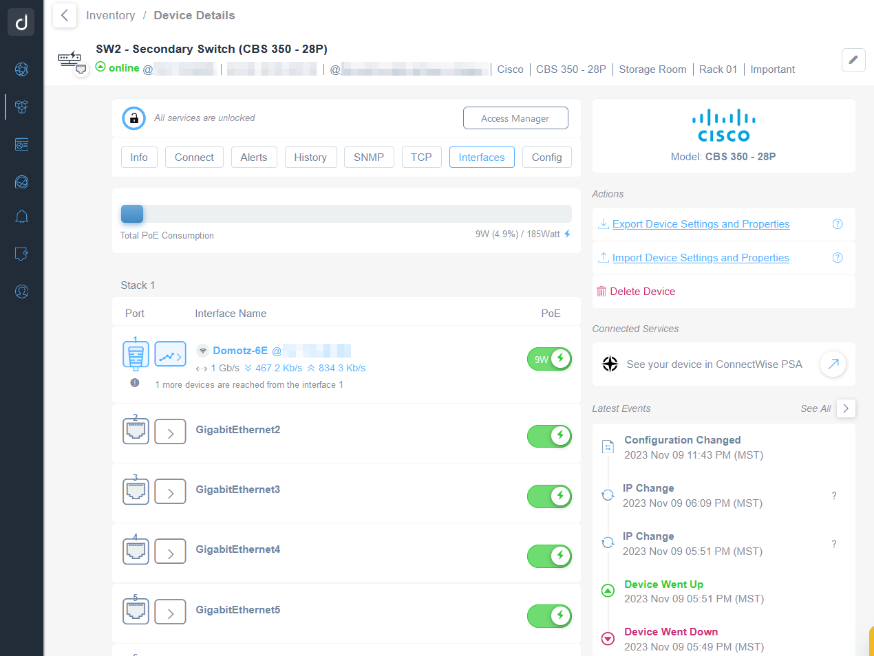 Cisco Port Mapping