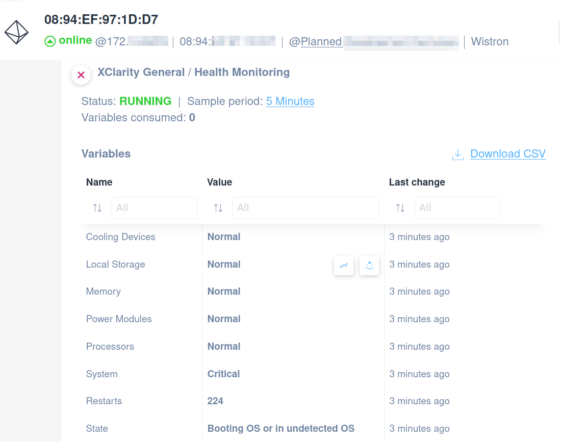 Lenovo XClarity Health General Monitoring