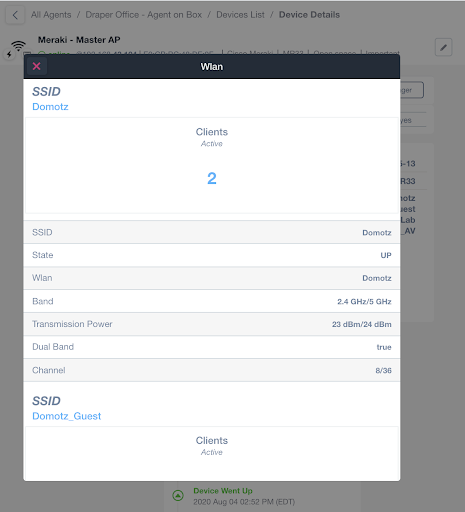 Advanced performance monitoring for Cisco Meraki Access Points