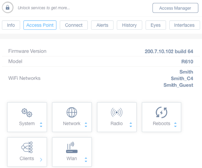 Packed with traffic monitoring, SNMP and remote management features for Ruckus devices