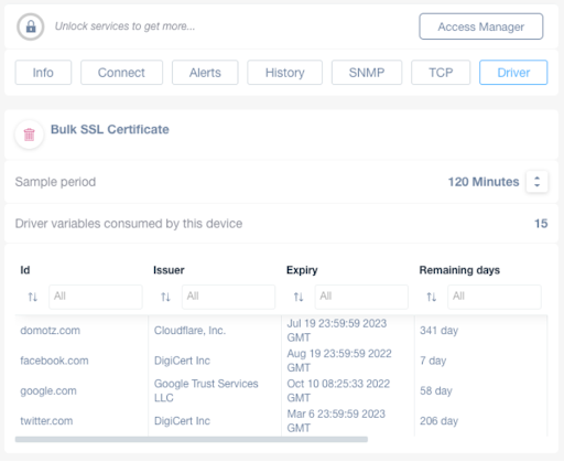 Bulk SSL/TLS Certificate