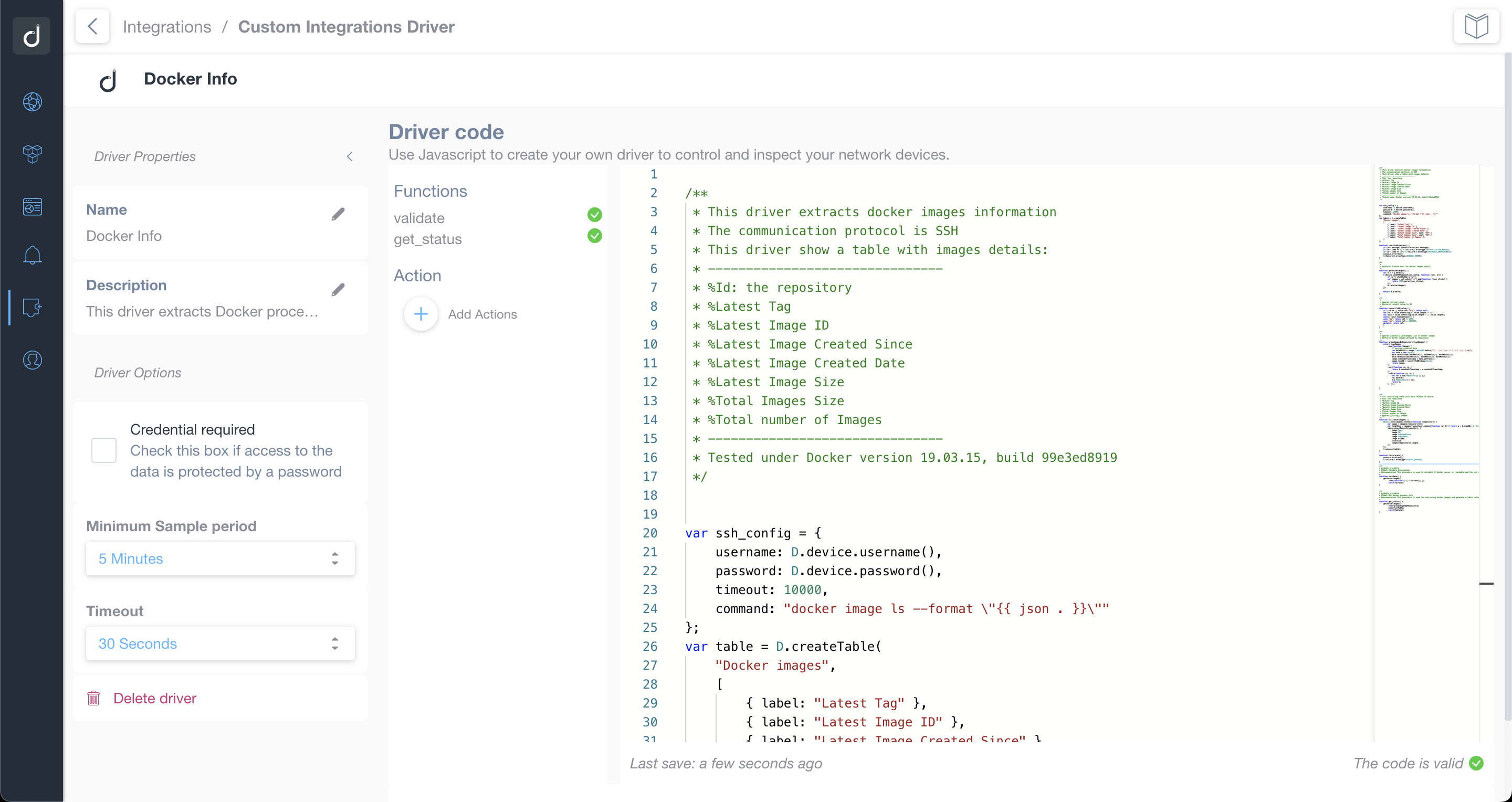 Docker Driver Code