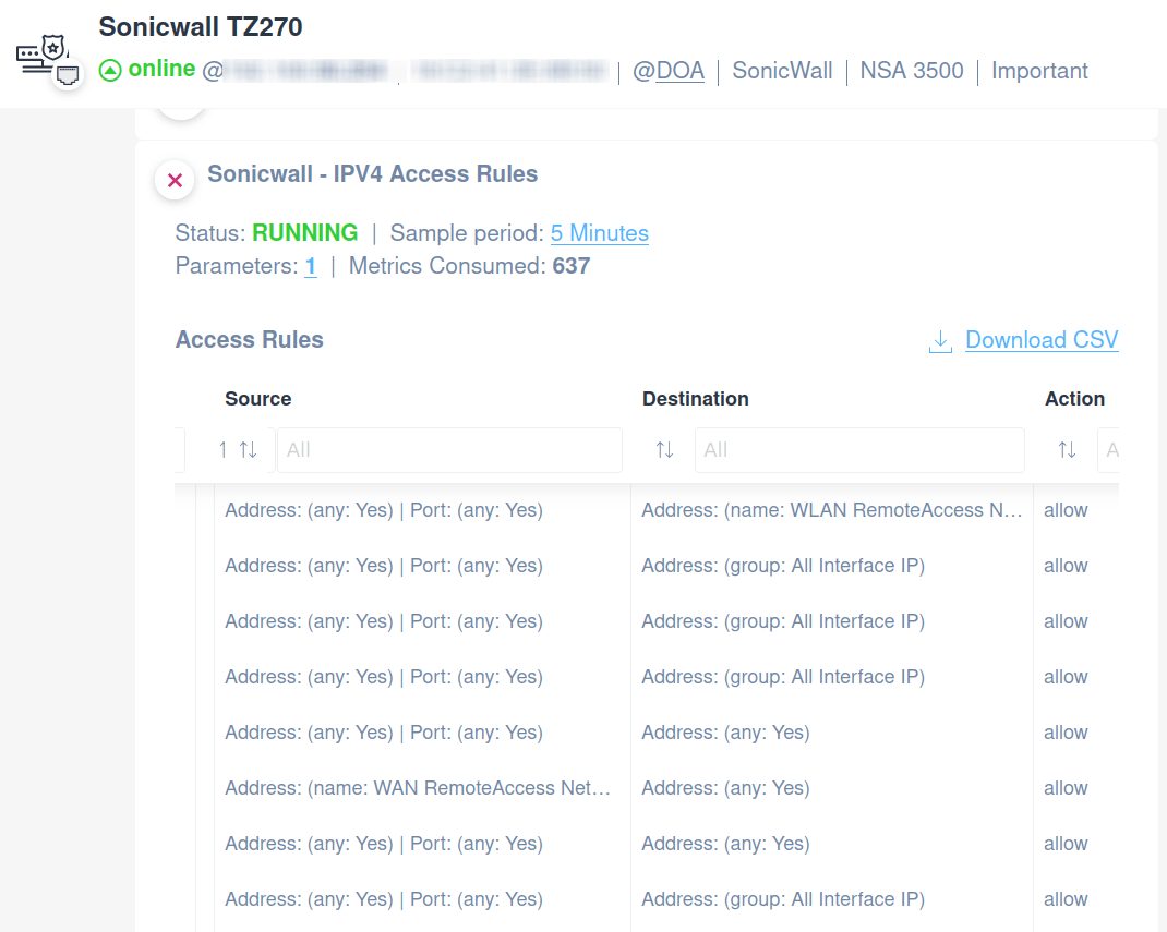 SonicWall ipv4 interfaces