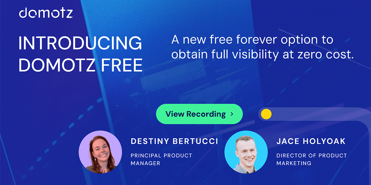 Introducing Domotz Free Webinar